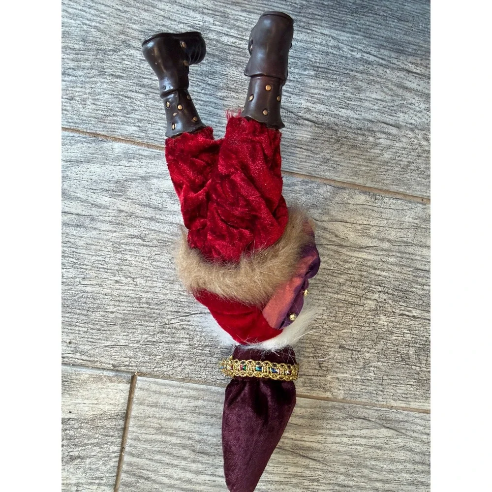 Wizard Gnome Shelf Sitter Mark Roberts‎ Fairy Christmas Velvet Fantasy Old Santa